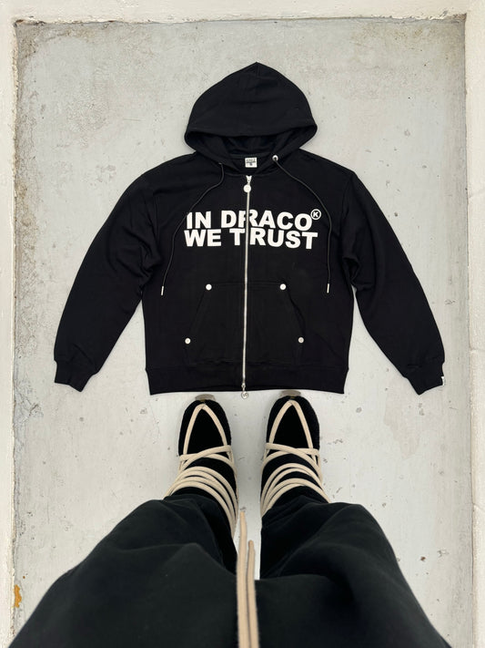 IN DRACO WE TRUST ZIP-UP (Black)