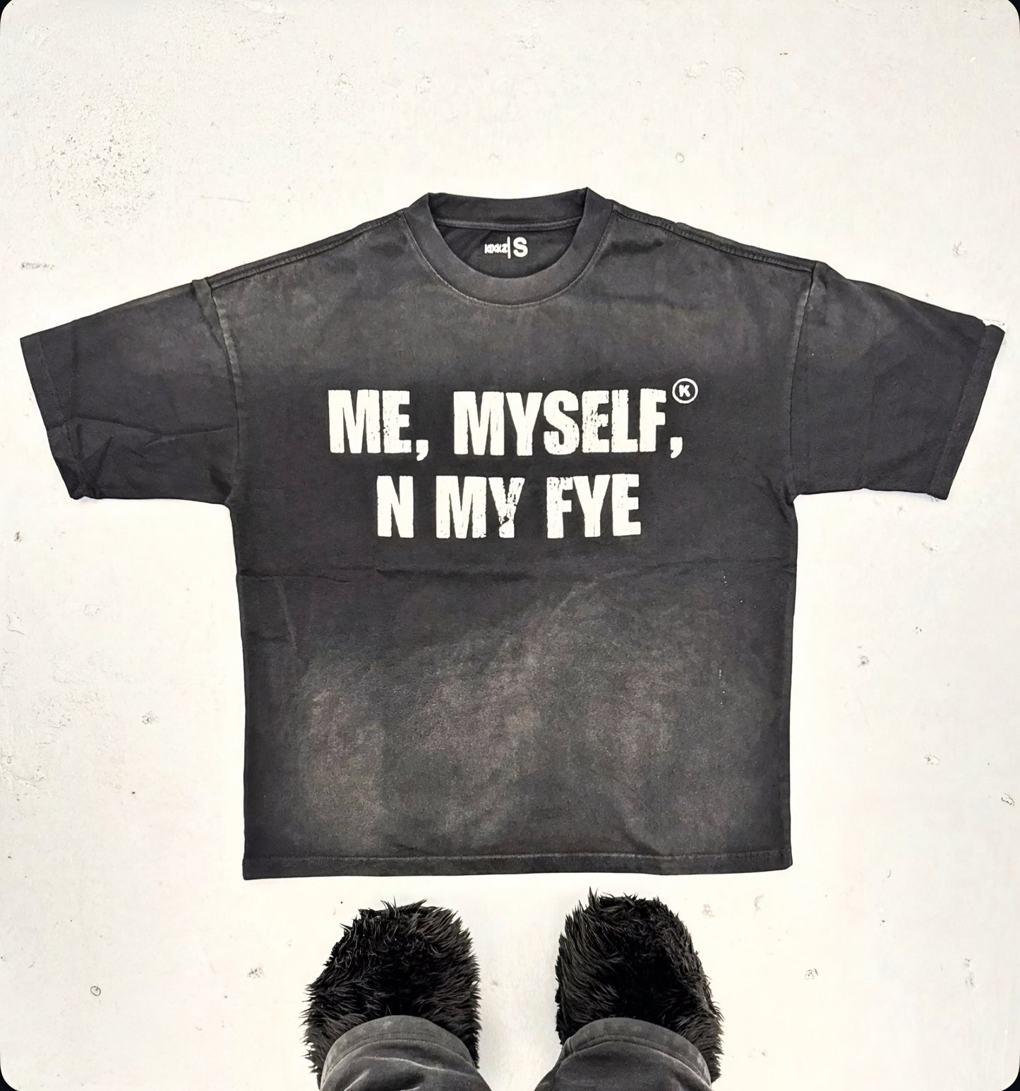 (NEW) Me MYSELF N MY FYE ACID WASH TEE