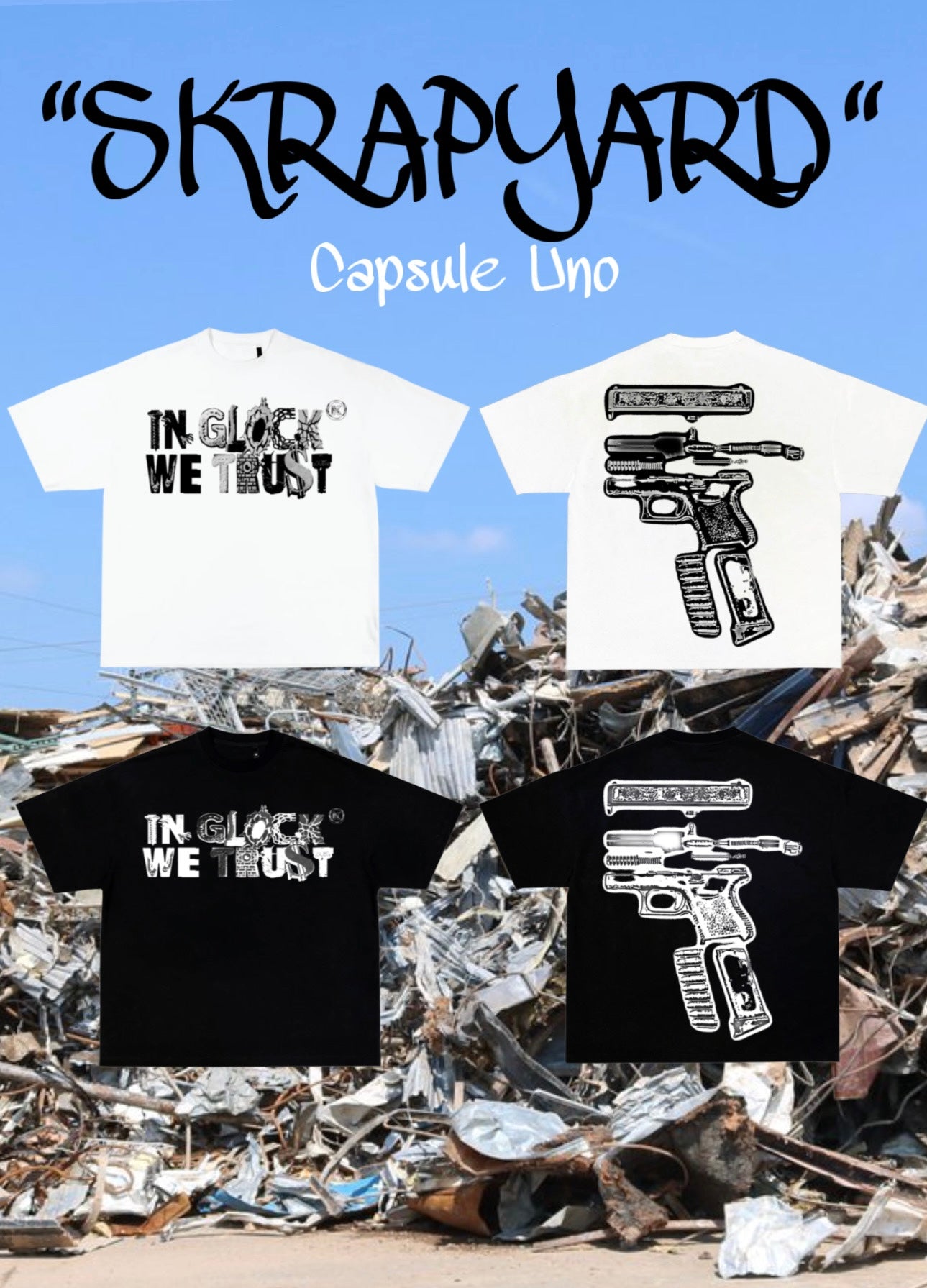 (New) SKRAPYARD TEE (Black)